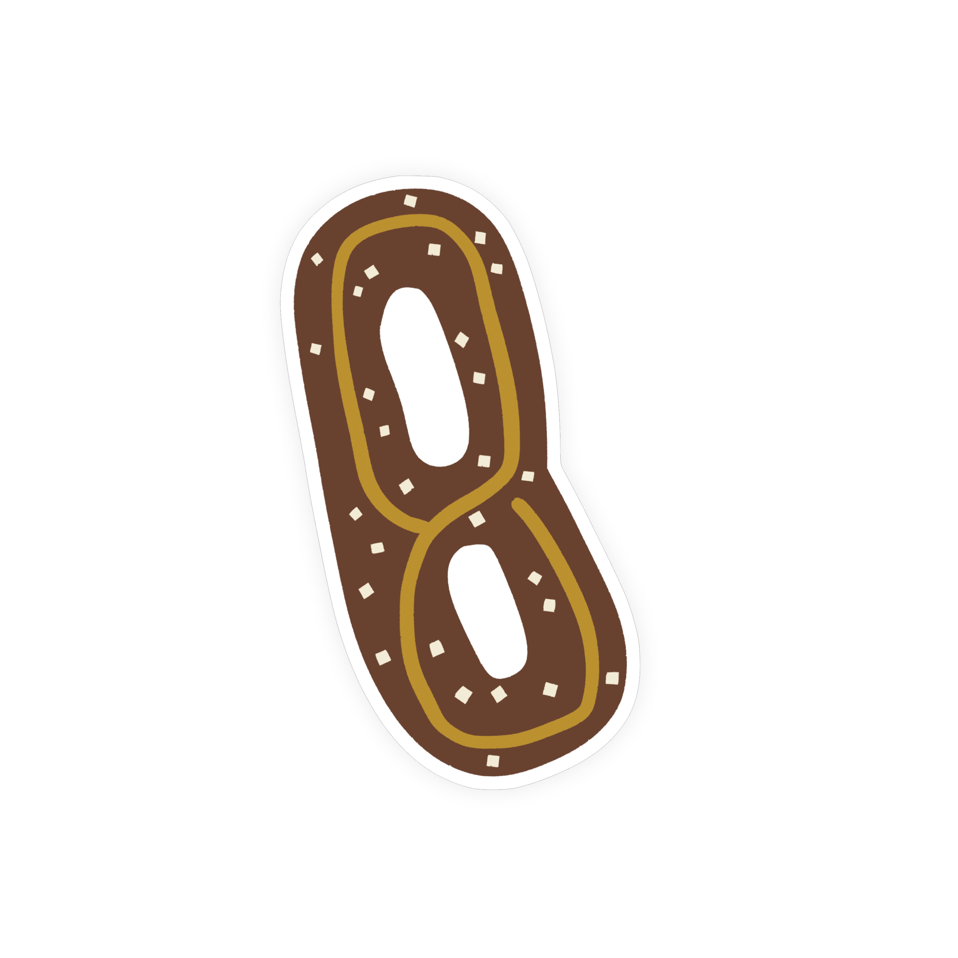 Philly Pretzel Sticker