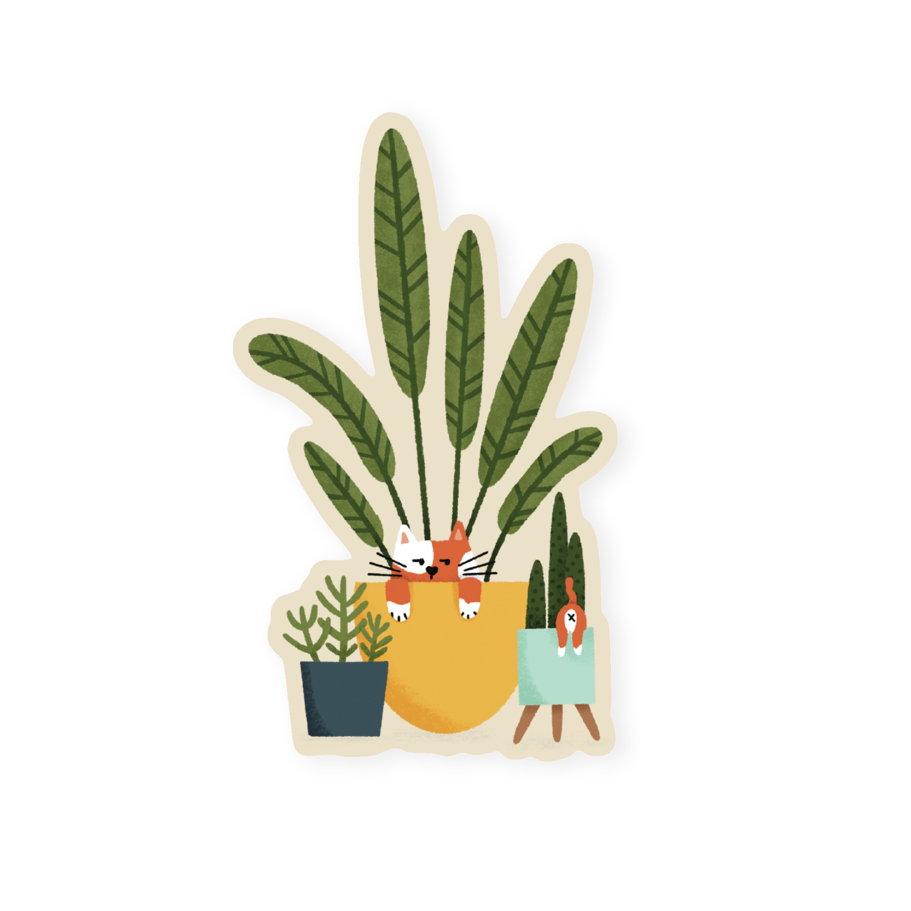 Katey Stafford, Hideaway House Studio, Kitties Sticker