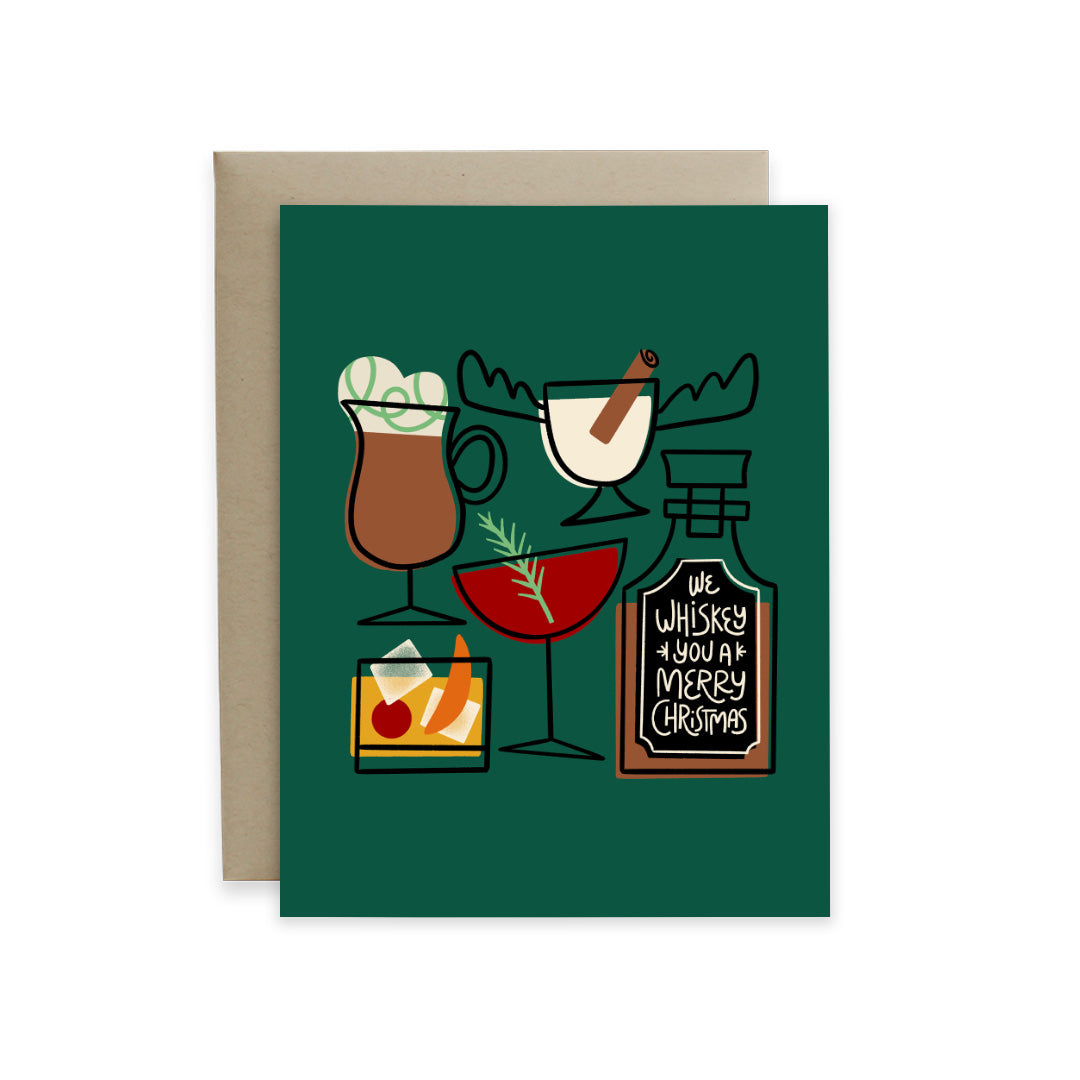 We Whiskey You a Merry Christmas Card