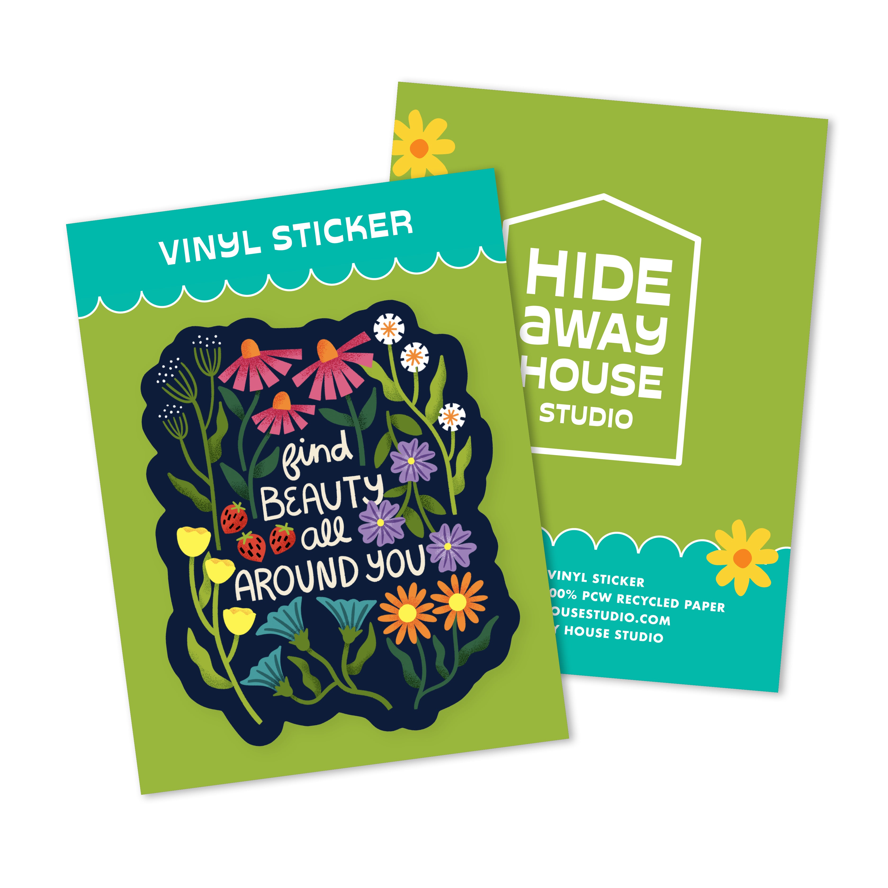 Find Beauty All Around You Sticker