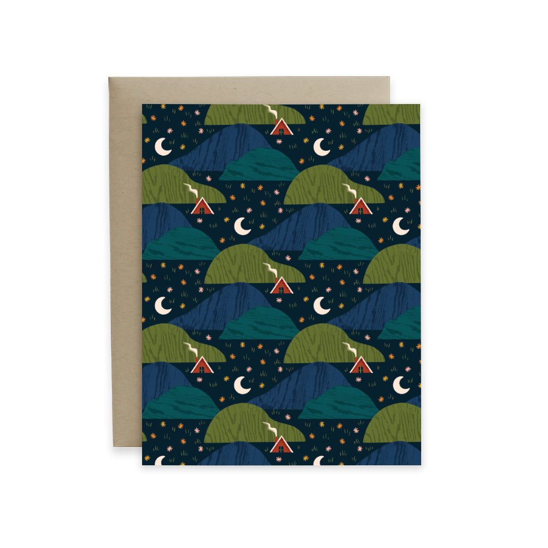 A Frame Cabin Card