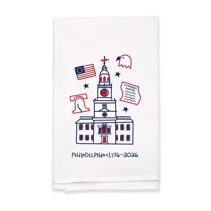 Philadelphia Semiquincentennial Tea Towel