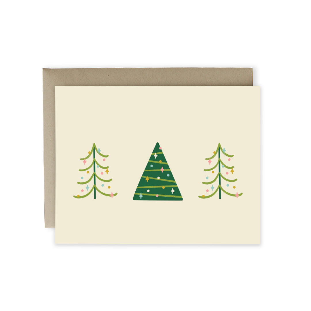 Xmas Trees Card, Hideaway House Studio, Katey Stafford