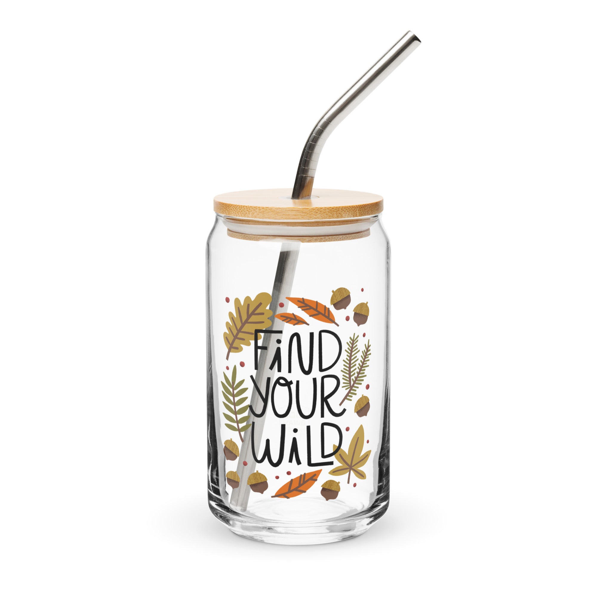 Find Your Wild Can Glass